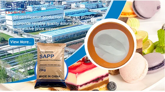Food Ingredients White Crystalline Powder Sodium Acid Pyrophosphate Sapp