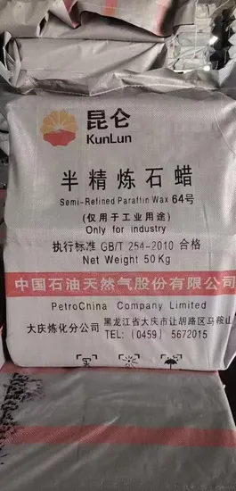 Factory Wholesale Carton 25kg in Boxes 5 Slabs Fully Refined Paraffin Wax Low Bulk Price for Candle Wax 54/56/58/60/62